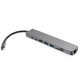 Концентратор Vinga Type-C to 4K HDMI+2USB3.0+GigabitLAN+SD+2PD aluminium (VCPATC2U3CRLNHIPDGR) - зображення 1