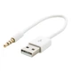 Дата кабель USB 2.0 AM to 3.5mm M 0.15m for iPod Shuffle Charge&Sync White Extradigital (KBA1651) - изображение 2