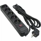 Сетевой фильтр питания Patron 3.0 m3*1mm2 (SP-1053) 5 розеток BLACK (EXT-PN-SP-1053) - изображение 1
