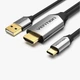 Кабель Vention Type-C - HDMI 2.0 с питанием, 2 m (CGTBH) - изображение 1