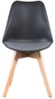 Стул для кухни и гостиной Special4You Sedia Black/Grey (E4893) - изображение 2