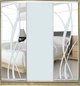 Шкаф купе Luxe Studio Стандарт-1 Зеркало с Пескоструем-5 2100x2100x450 трехдверный (32156) - изображение 1