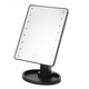 Зеркало для макияжа настольное с подсветкой Magic 988 Black косметическое LED 22 диода 10-х увеличение вращение на 360° (35642/2 SH) - изображение 1