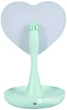 Зеркало для макияжа Mindo Heart с Led подсветкой и функцией ночника Зеленое (md8021) (2500000000690) - изображение 5