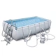 Прямоугольный каркасный бассейн Bestway 56442 Power Steel Frame Pool (404х201х100 см) - изображение 1