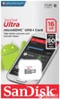 Карта памяти SANDISK Ultra microSDHC UHS-I 16GB Class 10 (SDSQUNS-016G-GN3MN) - изображение 3