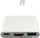 Адаптер Extradigital USB Type-C to HDMI/USB 3.0/Type-C 0.15 м White (KBH1691) - изображение 3