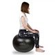 М'яч для фітнесу (фітбол) PowerPlay 4001 Ø65 cm Gymball Чорний + помпа - изображение 5