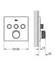 Наружная часть смесителя GROHE Grohtherm SmartControl 29126000 - изображение 18