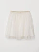 Блискуча тюлева спідниця H&M 0650365 170 cm (59315170cm) Білий - зображення 1