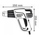Фен будівельний Bosch Professional GHG 660 LCD - зображення 6