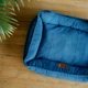 Лежак для собак Harley and Cho Dreamer 70х50 см с бортами Denim Velvet (3010064) - изображение 6
