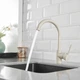 Смеситель кухонный Luxor Izmir Beige Granit + шланги подключения в комплекте, бежевый - изображение 5