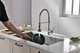 Смеситель кухонный Luxor Lord SS нержавеющая сталь с Fingerprint Protect + светодиодная LED подсветка воды нержавеющая сталь - изображение 9