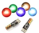 Автомобильные светодиодные габариты с пультом RGB T10 (2 шт) - изображение 1
