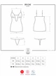 Эротический комплект (ночная рубашки + трусики-стринги) женский Obsessive 811 Chemise L/XL Черные (5901688215234) - изображение 6