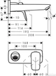 Наружная часть смесителя ванна , раковина HANSGROHE Logis 71220000 - изображение 5