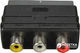 Адаптер Value Scart на 3xRCA M/F двонаправлений Чорний (S0724) - зображення 1