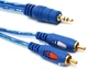 Кабель Audio Value 3.5 мм - 2RCA M/M 1.5 м Синий (S0662) - изображение 3