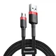 Дата кабель USB 2.0 AM to Micro 5P 1.0m Cafule 2.4A red+black Baseus (CAMKLF-B91) - изображение 1