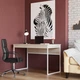 Компьютерный стол Fenster Моррис 1 Белый ДСП Дуб сонома 74x120x60 - изображение 1