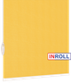 Ролета тканевая INROLL Есо-Mini 52,5х185 см Camila Желтый A616 - изображение 4