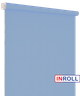 Ролета тканевая INROLL Есо-Mini 25х185 см Camila Голубой A620 - изображение 3
