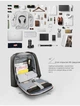 Рюкзак городской для ноутбука Tigernu T-B3599 15.6" USB - изображение 11