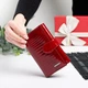Гаманець жіночий шкіряний Kafa з блокуванням RFID-сигналів, червоний (AE031-2/1) - зображення 6