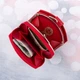 Кошелек женский кожаный Kafa с блокировкой RFID-сигналов, красный (AE1869/3) - изображение 8