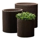 Горшок для цветов Keter 7 л Cylinder Planter Small коричневый - изображение 5