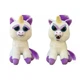 Интерактивная игрушка Feisty Pets Добрые Злые зверюшки Плюшевый Единорог Гленда 20 см Белый с сиреневым (SUN0139) - изображение 3