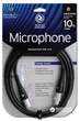 Микрофонный кабель Planet Waves PW-M-10 Custom Series 3.05 м Black - изображение 1