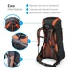 Рюкзак Osprey Exos 48 LG чорний/червоний - изображение 9