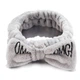 Косметична пов'язка для волосся OMG Oxa плюшева Gray 2789 - изображение 3