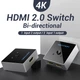 Свитч Vention HDMI Switcher 2.0, 2-х направленный HDMI разветвитель (AFLH0) - изображение 7
