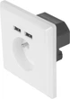 Socket Lanberg French Socket 2 Port USB 2.1A biały (AC-WS01-USB2-E) - obraz 2