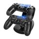 Зарядна док станція для зарядки 2 геймпадів DualShock 4 PS4 Black - зображення 5