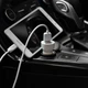 Автомобільний зарядний пристрій HOCO Z2A 2.4A 2 Usb + кабель Micro USB White - зображення 5