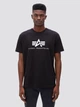 Футболка хлопковая длинная мужская Alpha Industries Basic Logo Tee UTB49000G1 L Replica Blue (640631001832) - изображение 1