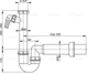 Сифон для кухонної мийки ALCA PLAST A81-DN50 з накидною гайкою 6/4" (8594045935479) - зображення 2