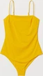 Купальник слитный женский H&M 0723353-7 40 Желтый (9999965906260) - изображение 1