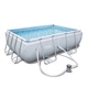 Прямоугольный каркасный бассейн Bestway 56629 Power Steel Frame Pool (282х196х84 см) - изображение 1