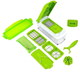 Овочерізка многофункицональная Nicer Dicer для овочів і фруктів зелена - зображення 4