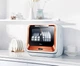 Посудомоечная машина настольная Midea Mini MCFD42900OR белая с оранжевым - изображение 8