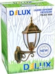 Уличный светильник Delux Palace A008 60W E27 Черное золото (90011355) - изображение 4