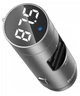 АЗП FM-трансмиттер Baseus Energy Column Wireless 5.0 5 Вт 3.1 A Серебристый (CCNLZ-0S) - изображение 1