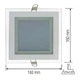 Светильник светодиодный встраиваемый Horoz Electric Maria-12 12 Вт 6400К квадрат (016-015-0012) - изображение 2
