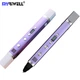 3D-ручка MYRIWELL 3 RP100C Purple (ABC, PLA, PCL) + 9 метрів PLA пластика та Трафарети - зображення 3