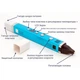 3D-ручка MYRIWELL 3 RP100C Blue (ABC, PLA, PCL) + 9 метров PLA пластика и Трафареты - изображение 3